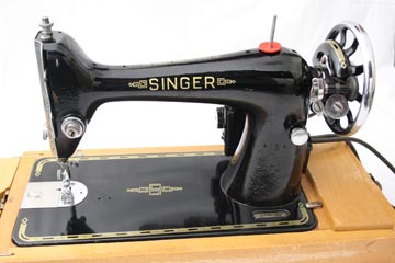 1911 singer red eye sewing machine with portable wood case